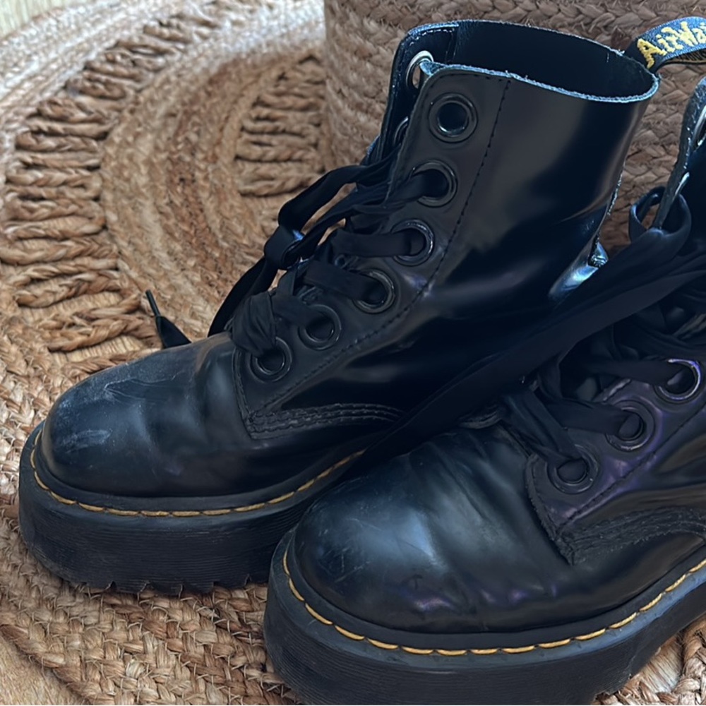 Doc Marten Molly Leather Platform Boots